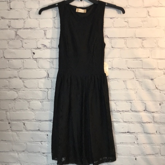 Altar'd State Dresses & Skirts - NWT Altar’d State Black Floral Lace Skater Dress